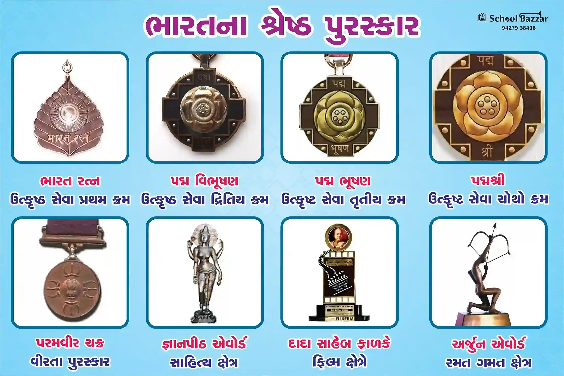 India's Best Award(પુરસ્કાર ) 1.5feet × 2feet 5 mm Foam Sheet