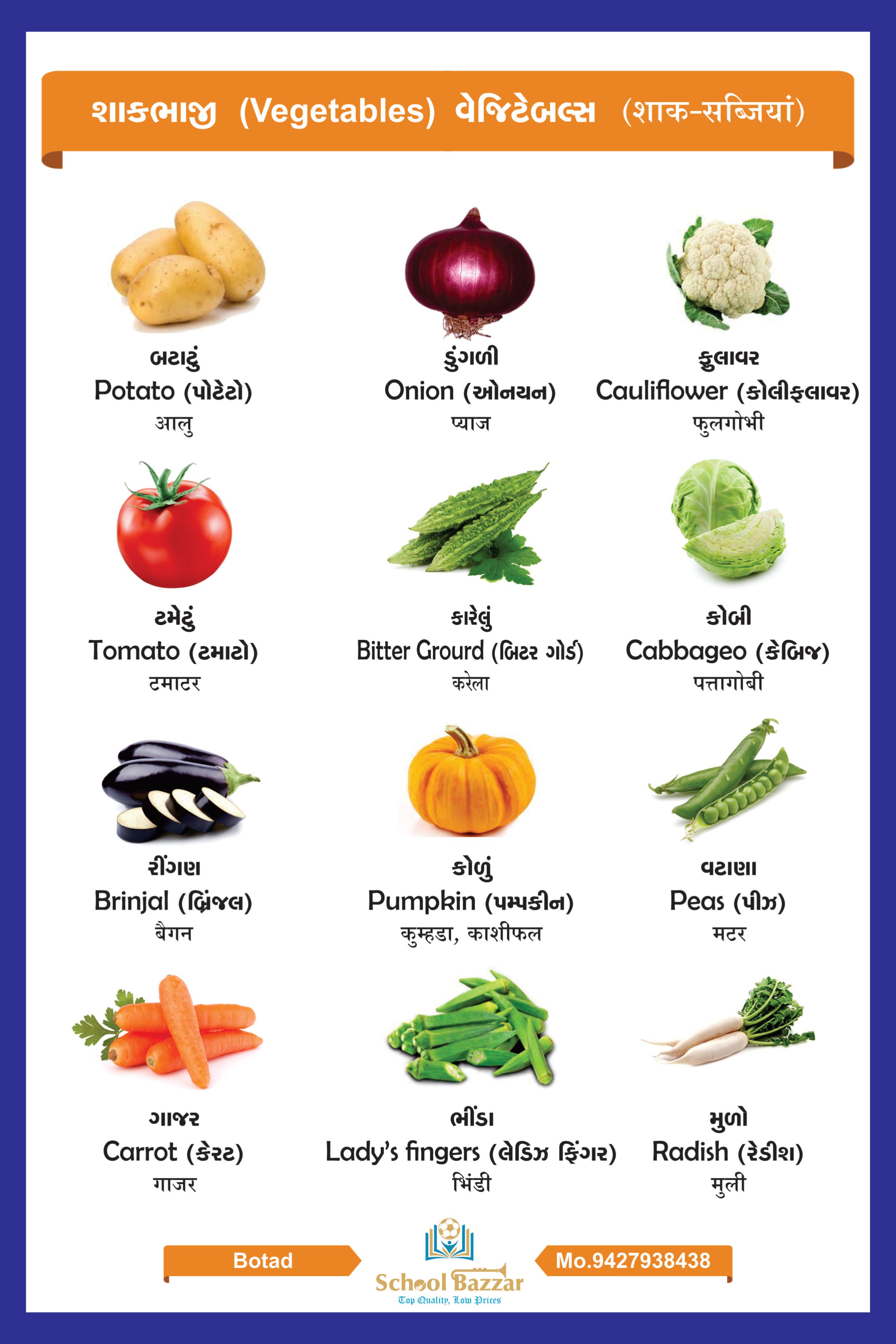 11 to 20 Number Wall Chart With lamination (50 x 70 cm)