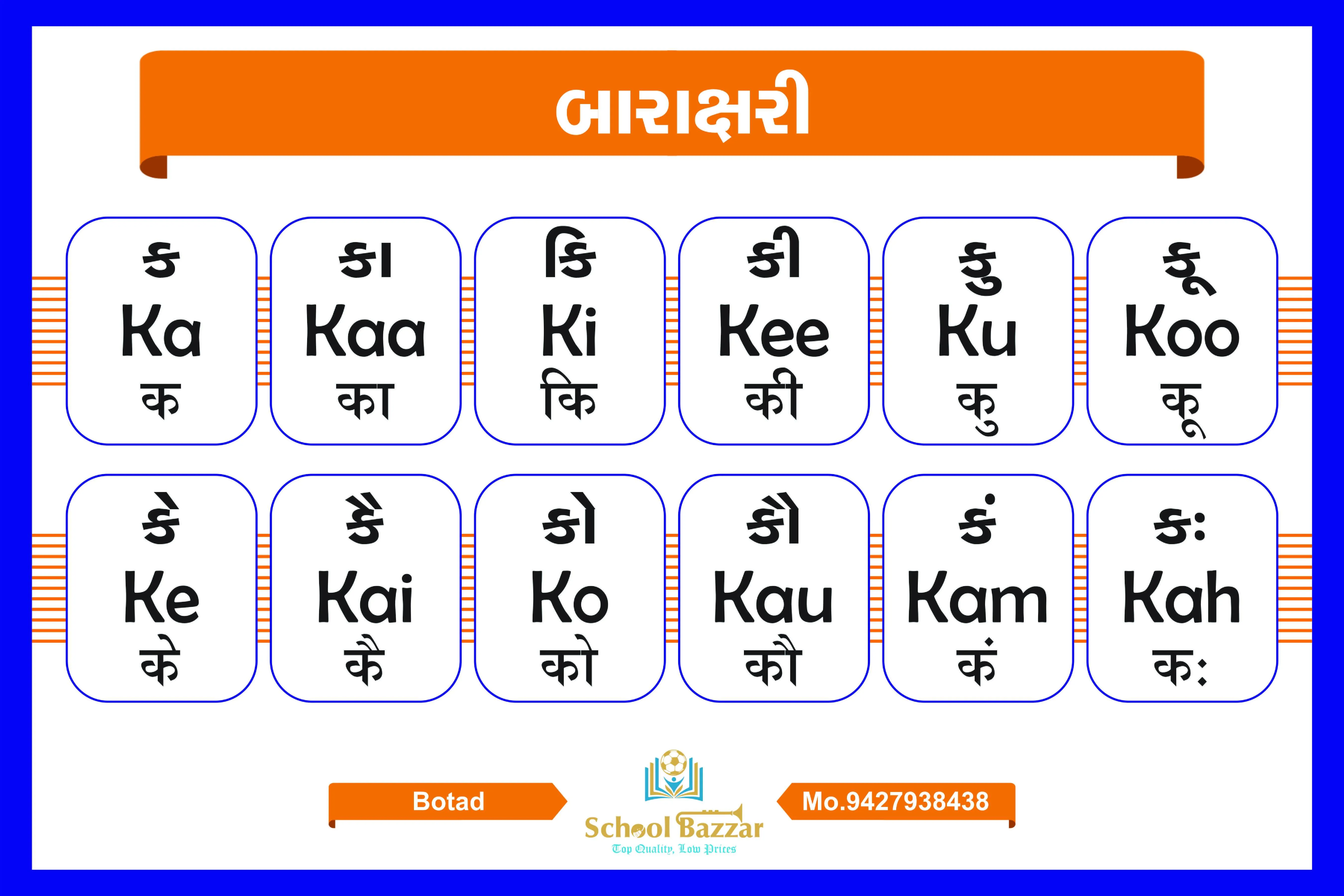 Alphabet Wall Chart With lamination (50 x 70 cm)