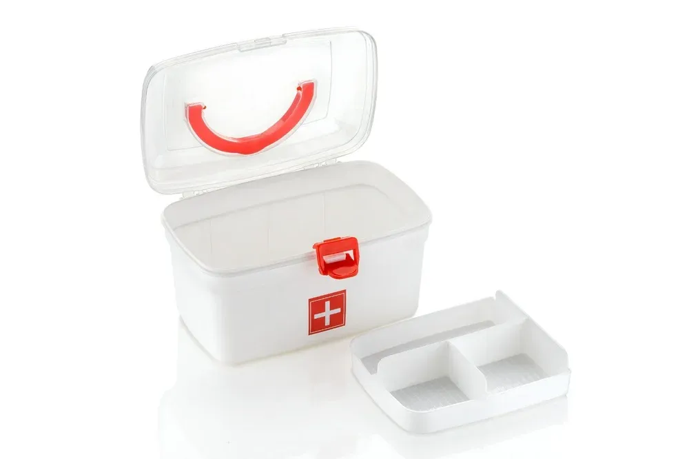 Plastic Empty First Aid Medical Box ( Without Medicine)