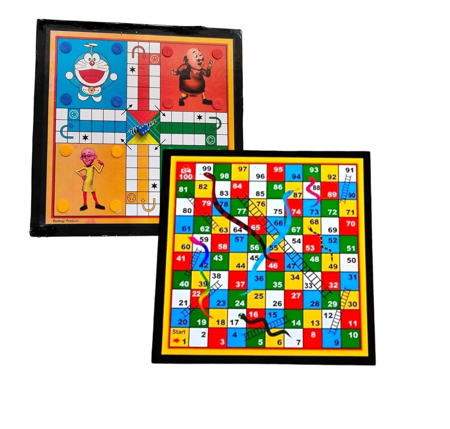 Ludo and Snake leader 2in1 (17×17 inch)